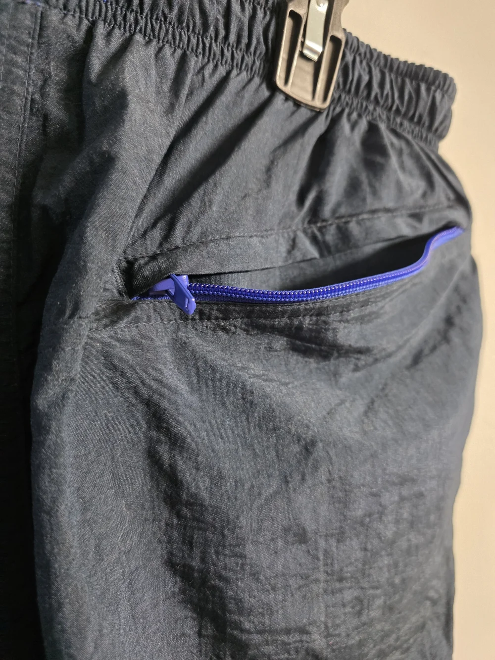 VTG Speedo Men’s Navy Elastic Waist Swim Shorts Size M